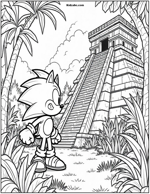 Sonic Coloring Sheets