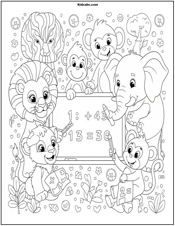  Math Coloring Pages