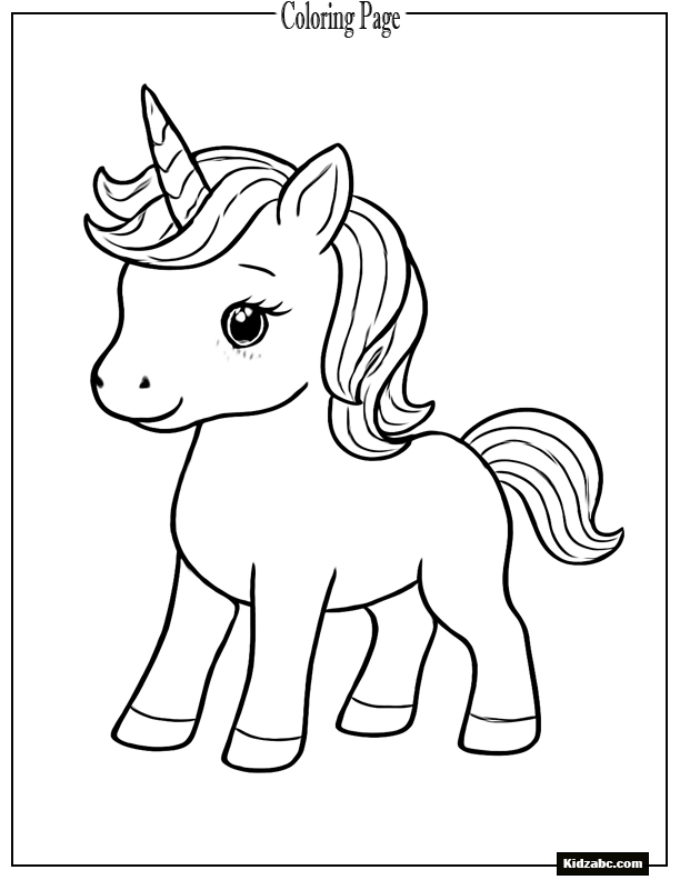Unicorn Coloring Pages