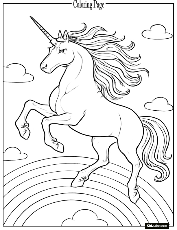 Unicorn Coloring Pages