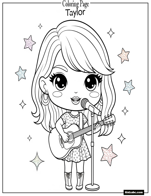 Taylor Swift Coloring Pages