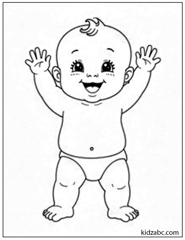 Baby clapping in celebration
