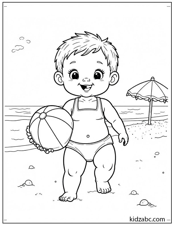 Baby dressed for summer