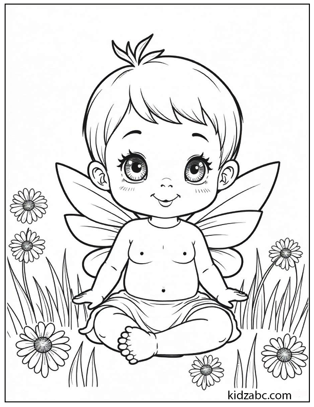 Baby with fairy wings