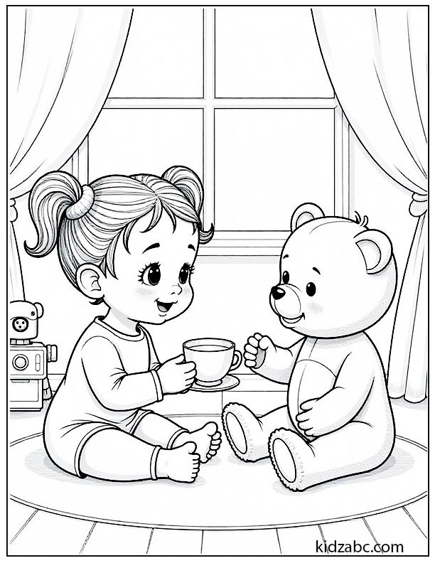 Baby with talking animals