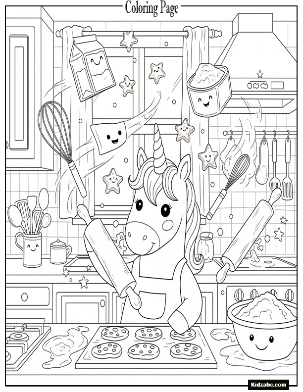 Unicorn Coloring Pages