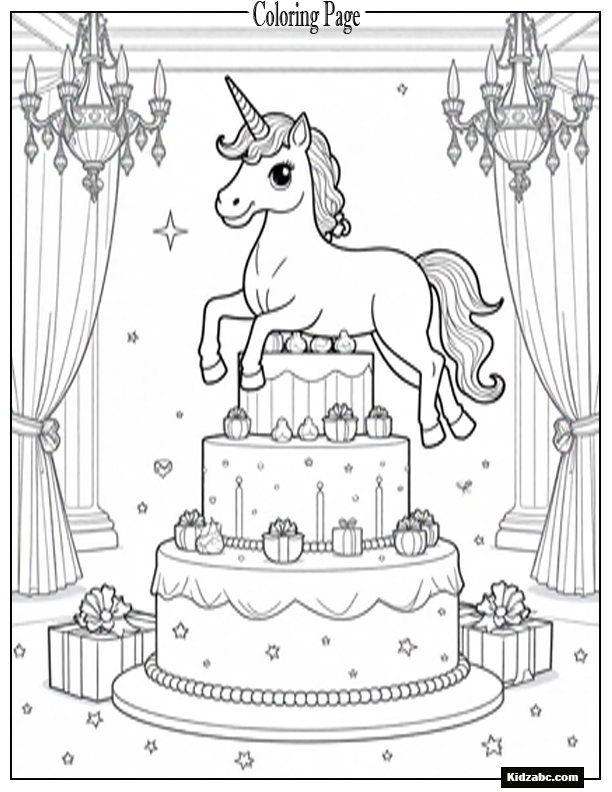 Unicorn Coloring Pages