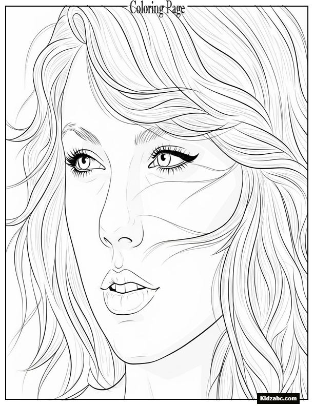 Taylor Swift Coloring Pages