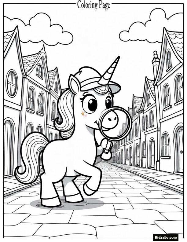 Unicorn Coloring Pages