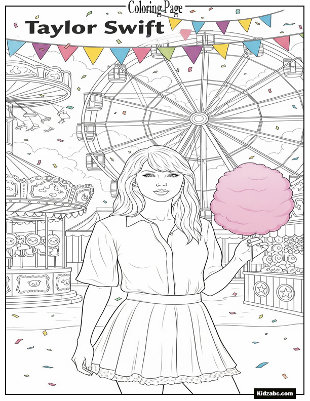 Taylor Swift Coloring Pages