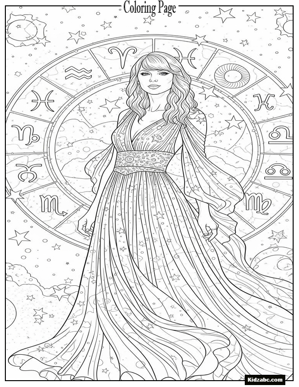 Taylor Swift Coloring Pages