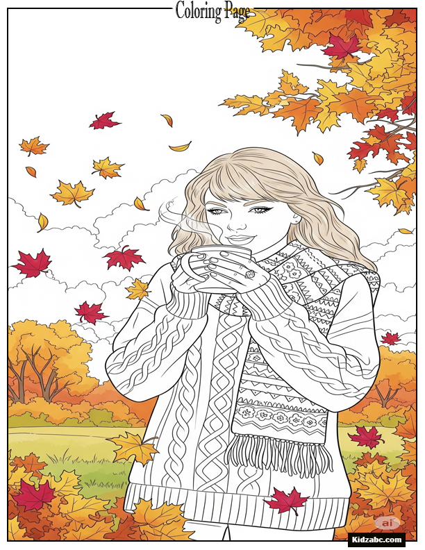 Taylor Swift Coloring Pages