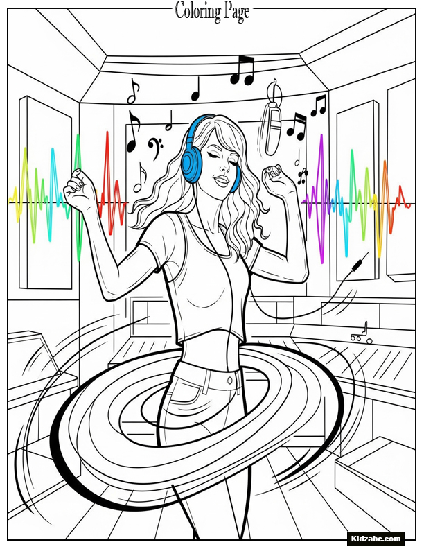 Taylor Swift Coloring Pages