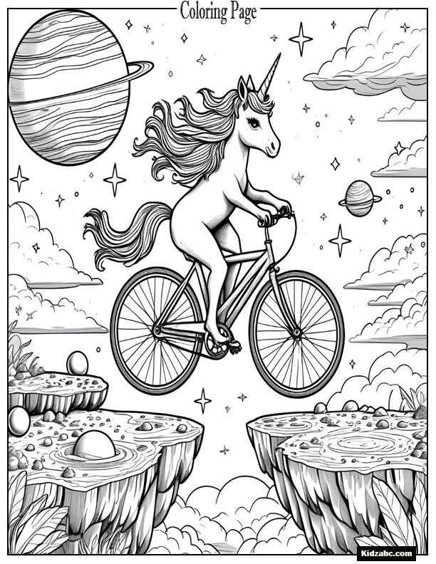 Unicorn Coloring Pages