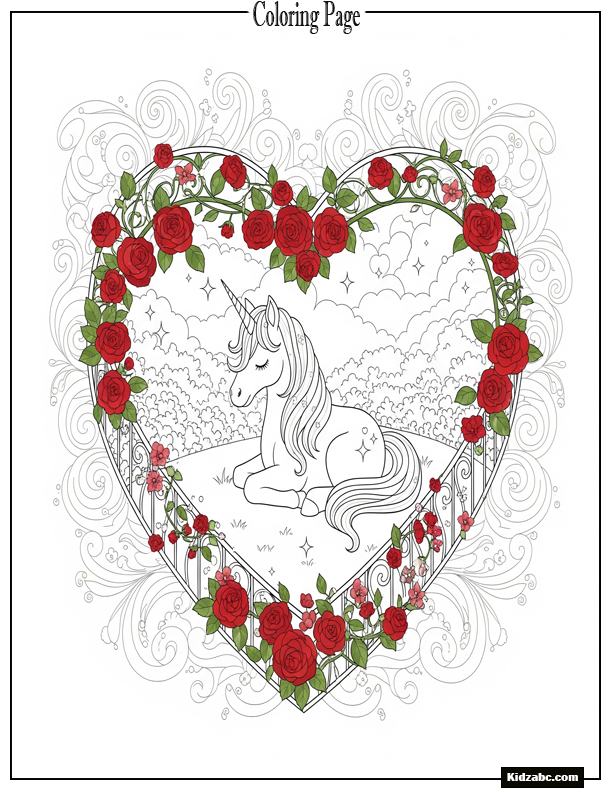Unicorn Coloring Pages