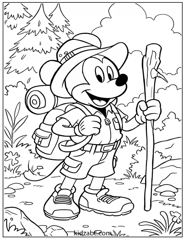 Mickey Mouse goes on a fun outdoor camping adventure
