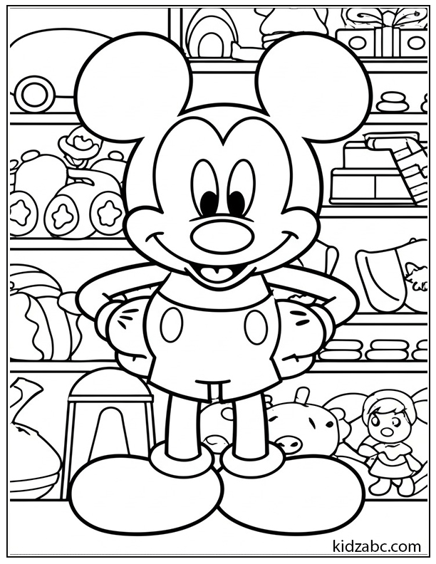 Mickey in a toy shop