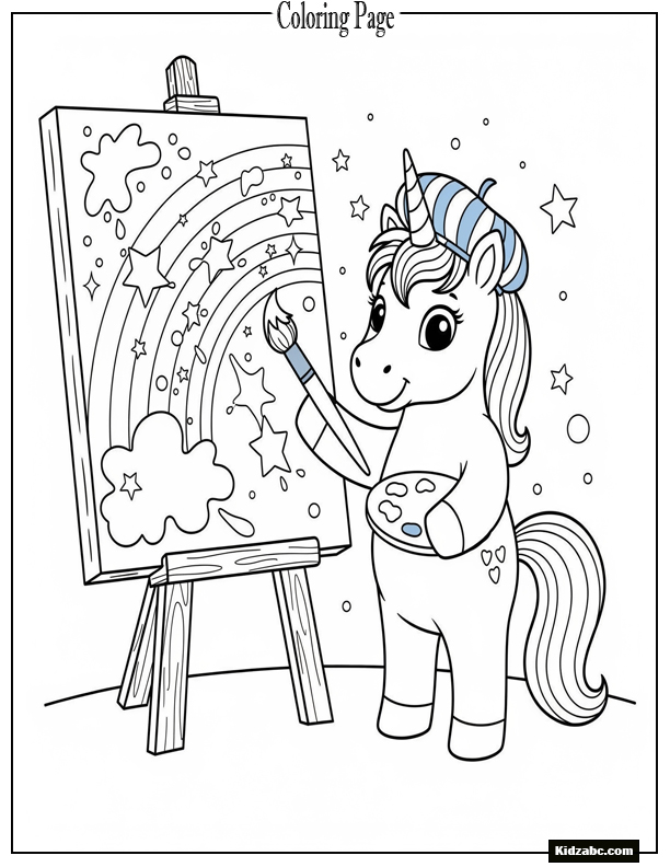 Unicorn Coloring Pages