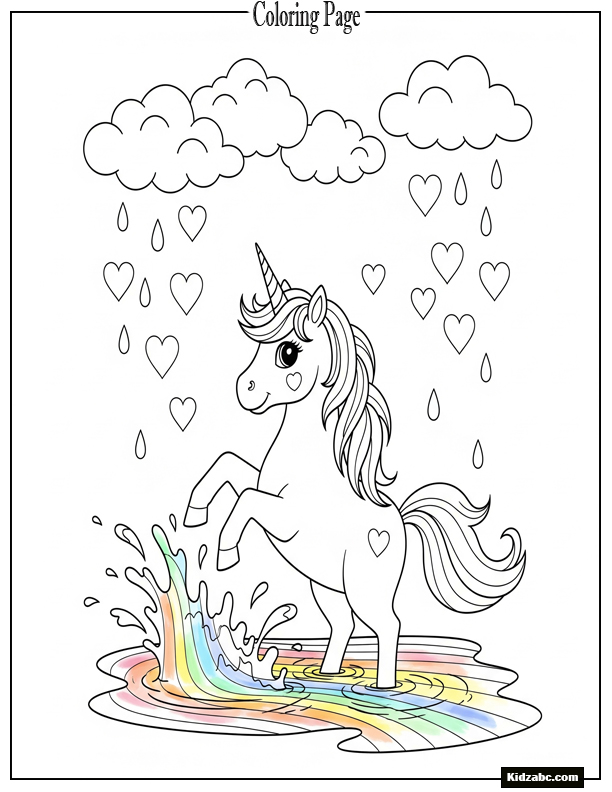 Unicorn Coloring Pages