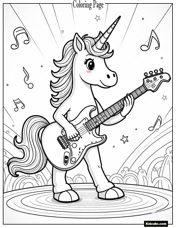 Unicorn Coloring Pages
