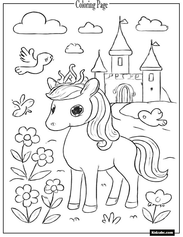 Unicorn Coloring Pages