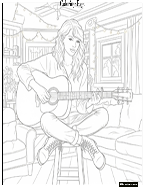 Taylor Swift Coloring Pages