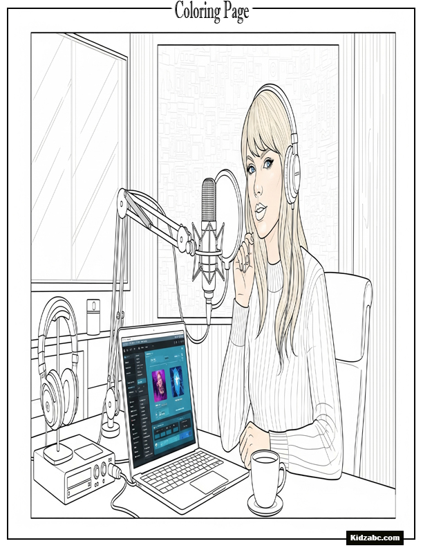 Taylor Swift Coloring Pages