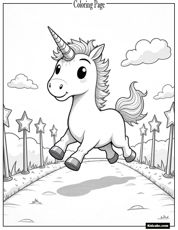 Unicorn Coloring Pages