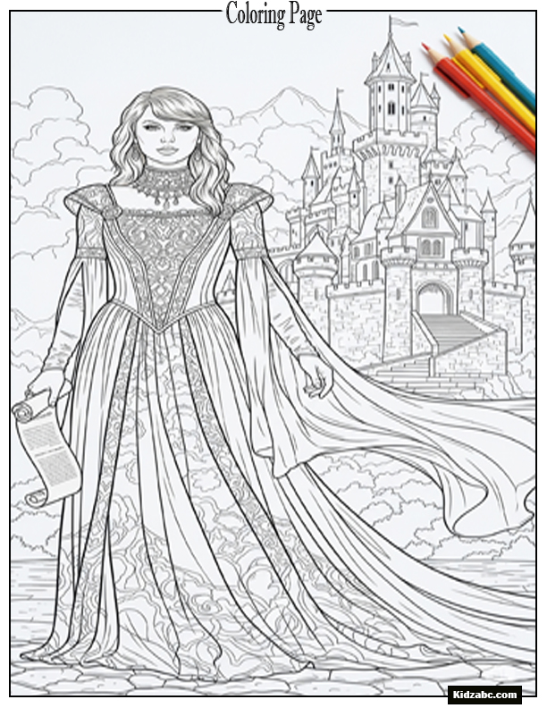 Taylor Swift Coloring Pages