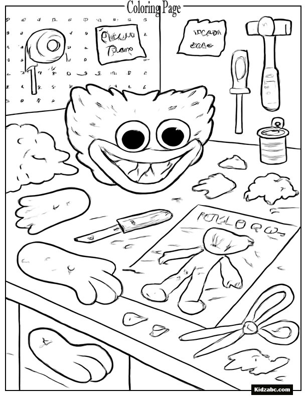 Poppy Playtime Coloring Pages