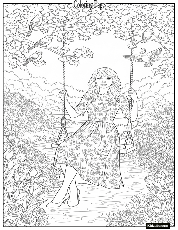 Taylor Swift Coloring Pages