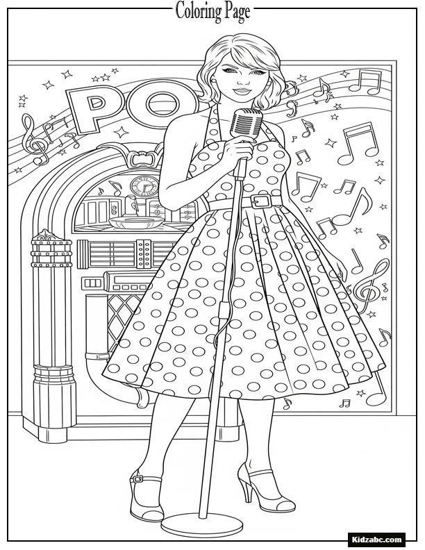 Taylor Swift Coloring Pages