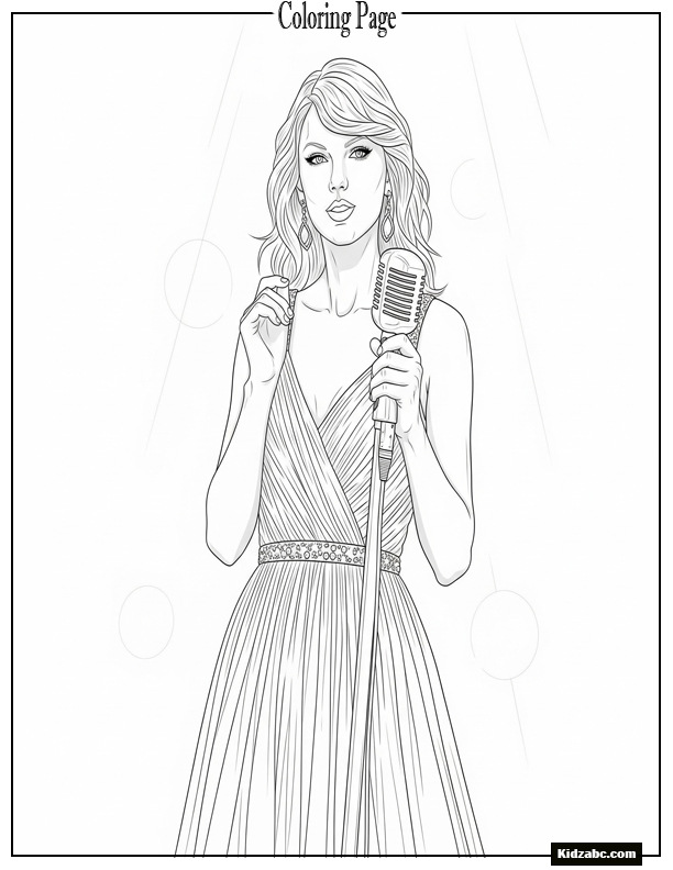 Taylor Swift Coloring Pages