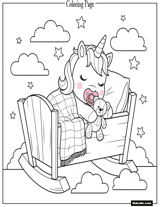 Unicorn Coloring Pages