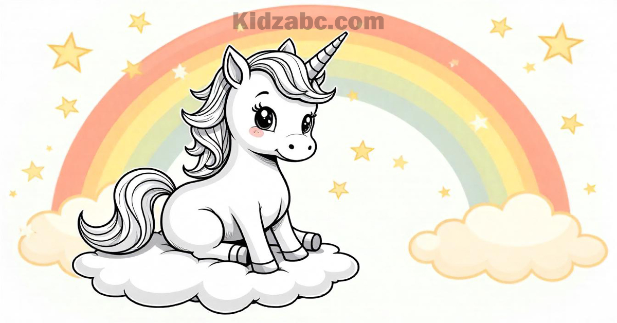 Unicorn Coloring Pages