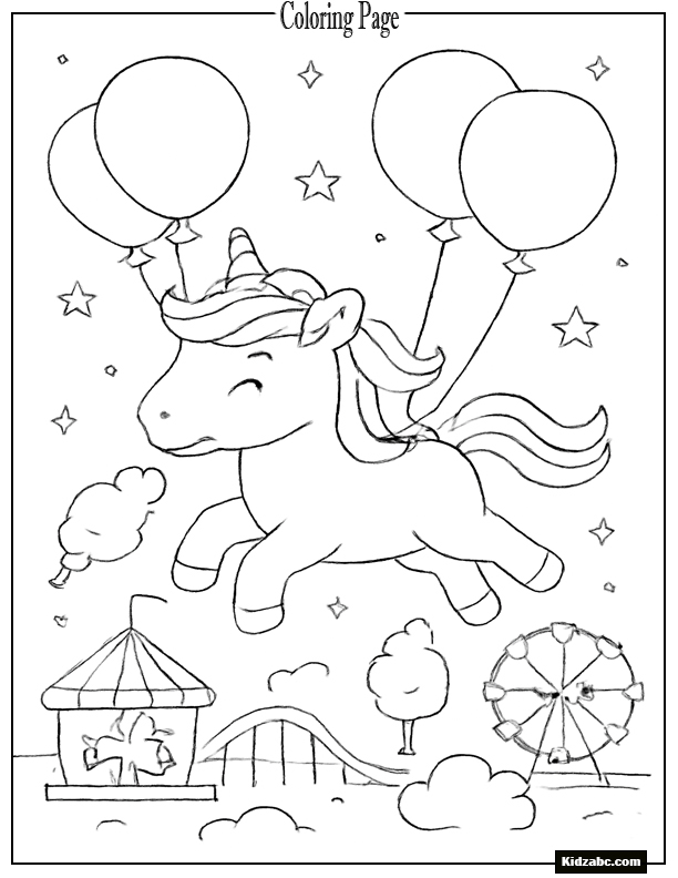 Unicorn Coloring Pages