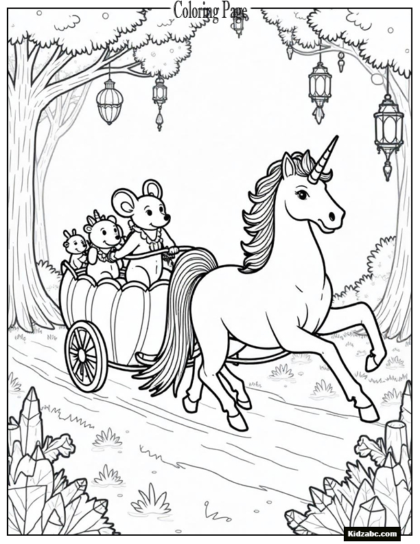 Unicorn Coloring Pages
