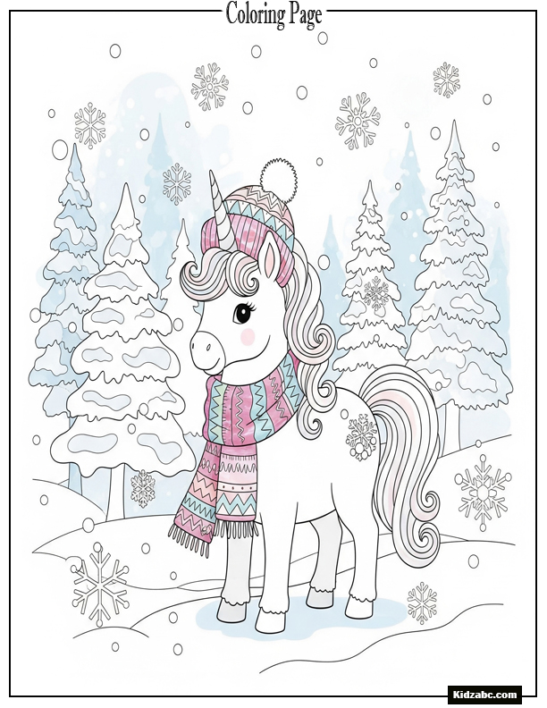Unicorn Coloring Pages