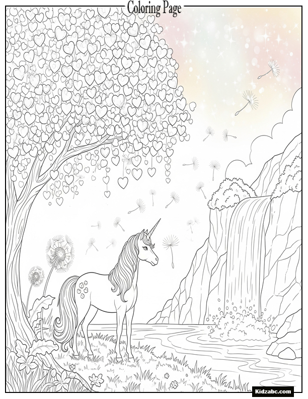Unicorn Coloring Pages