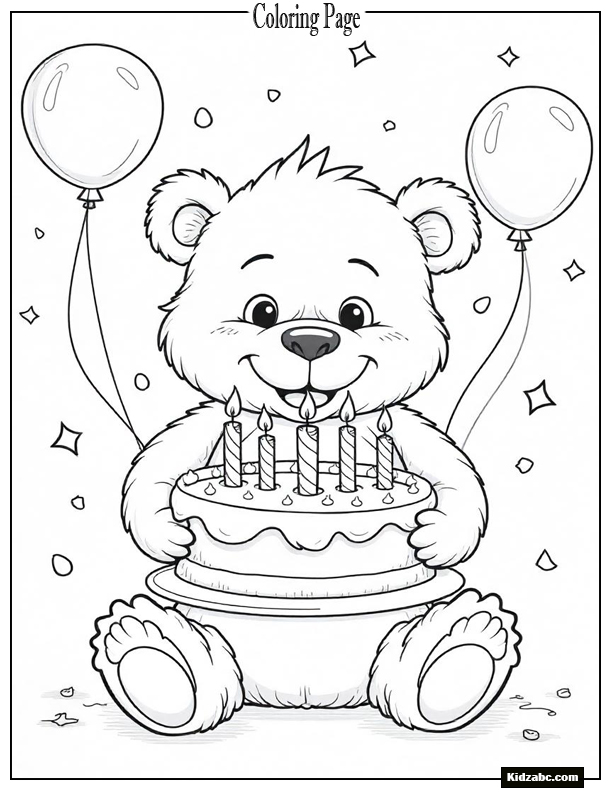 Birthday Coloring Pages