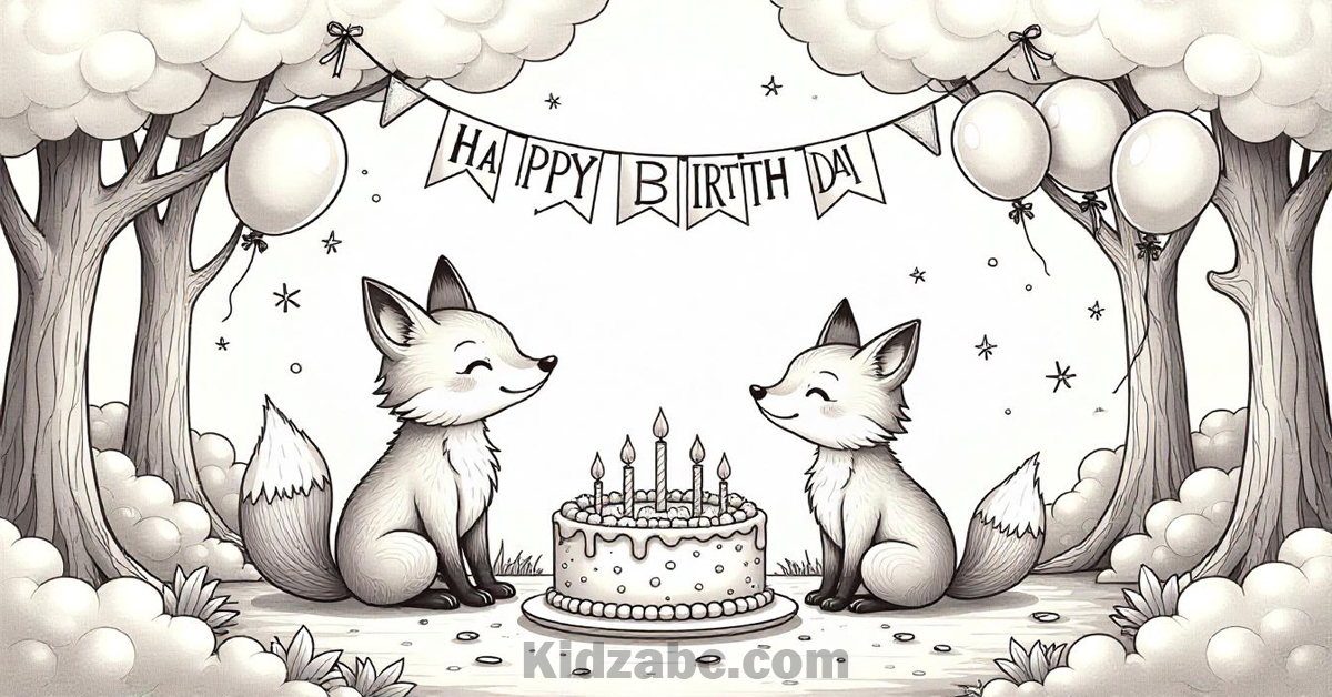 Birthday Coloring Pages