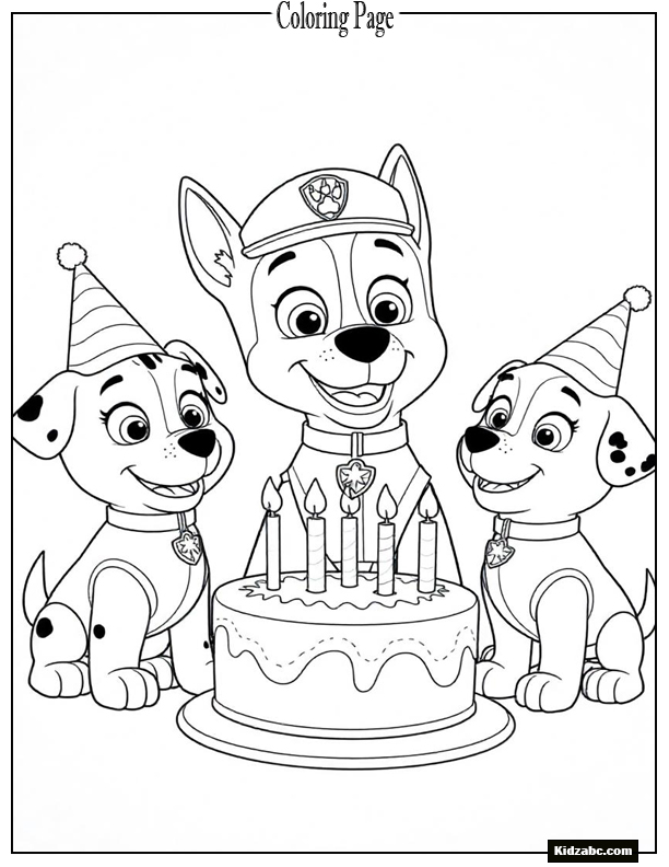 Paw Patrol Coloring Pages 
