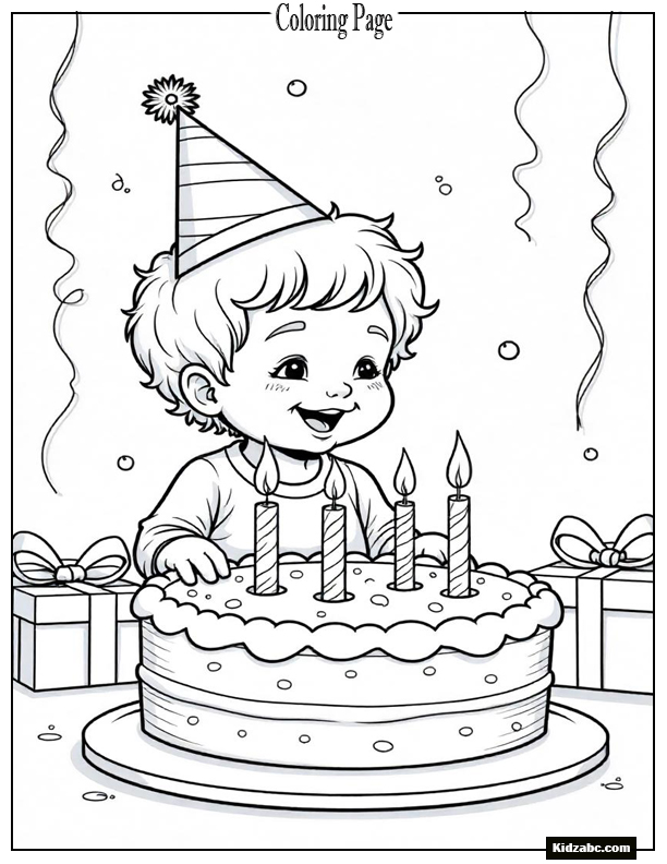 Birthday Coloring Pages