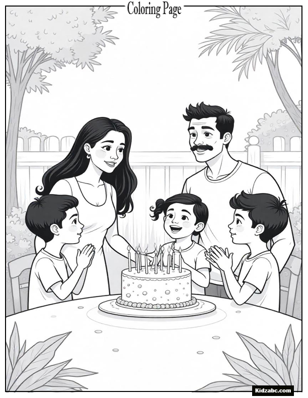 Birthday Coloring Pages