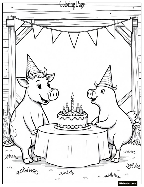 Birthday Coloring Pages