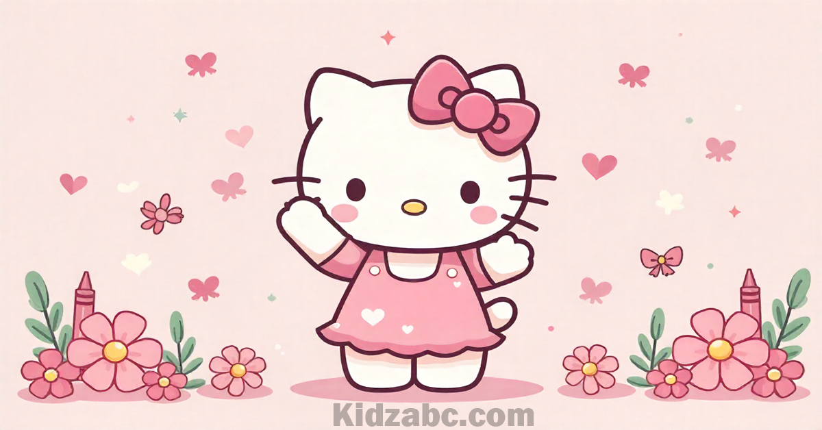 Hello Kitty Coloring Pages