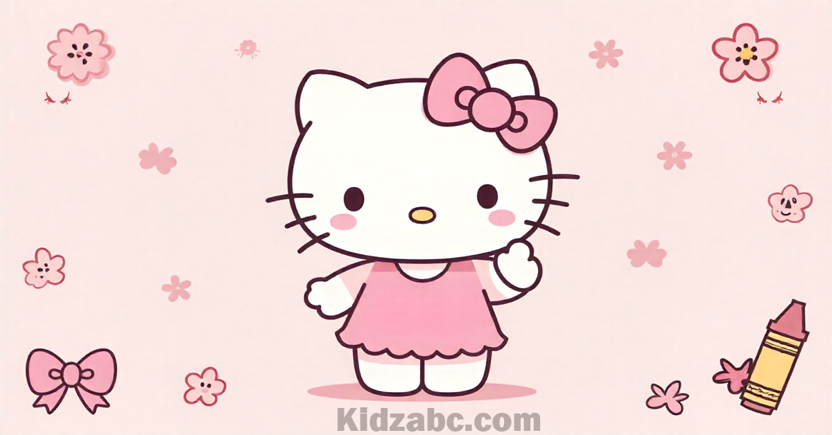 Hello Kitty Coloring Pages
