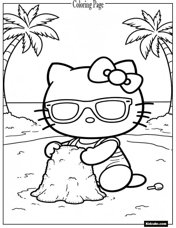 Hello Kitty Coloring Pages