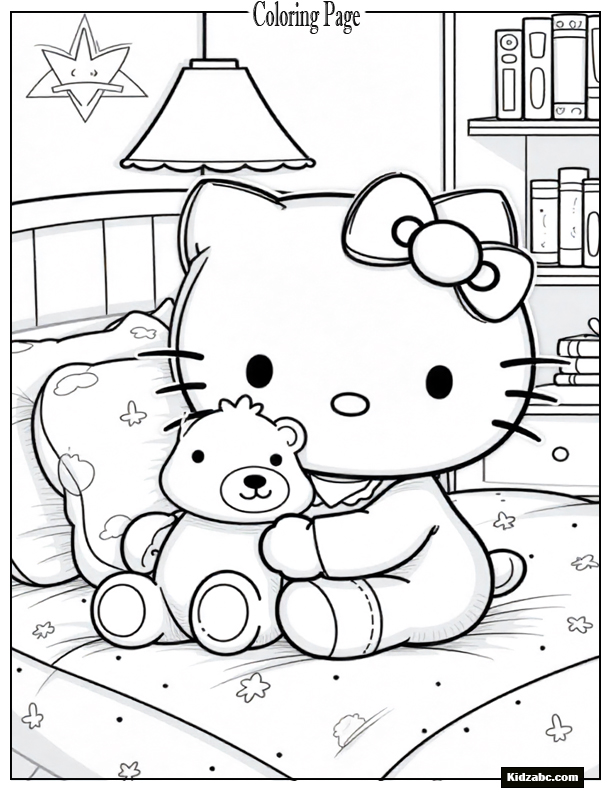 Hello Kitty Coloring Pages