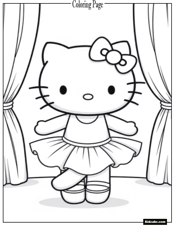 Hello Kitty Coloring Pages